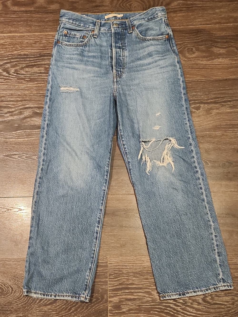 ❤️ NWOT! LEVI'S PREMIUM RIBCAGE STRAIGHT ANKLE HIGH RISE JEANS, 4 (27)